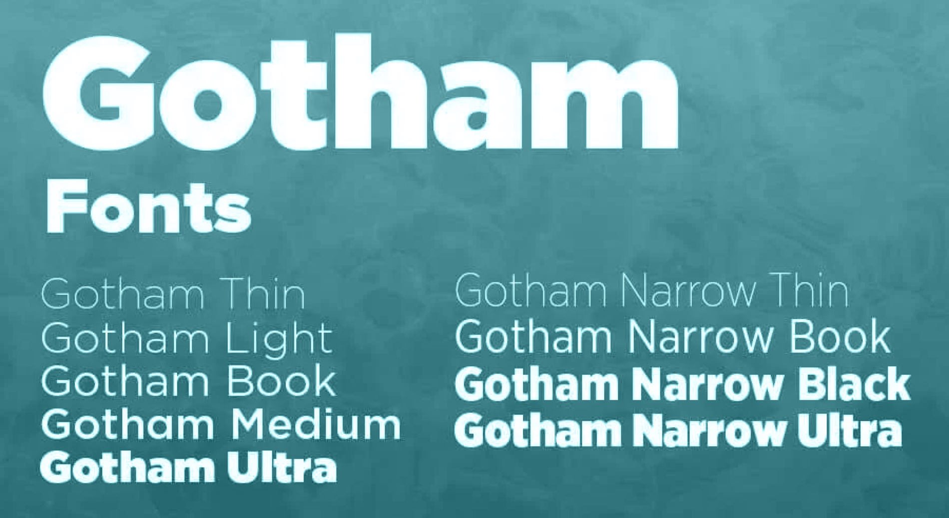 Gotham: il font che voleva cambiare il mondo